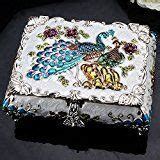 indonesian metal box peacock|Peacock Box .